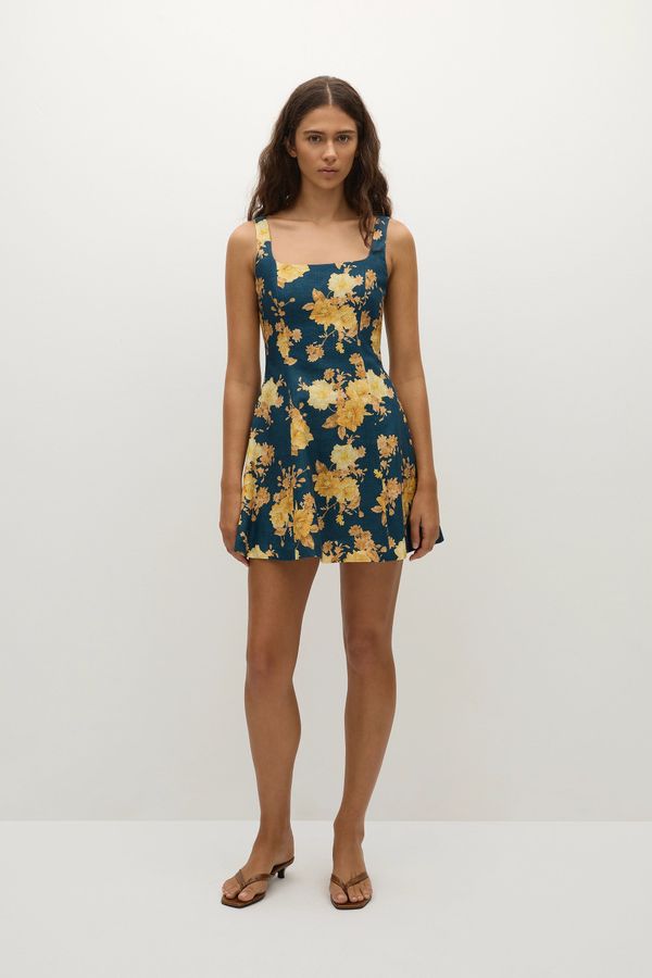 Felice Mini Dress Nora Floral Navy - Final Sale