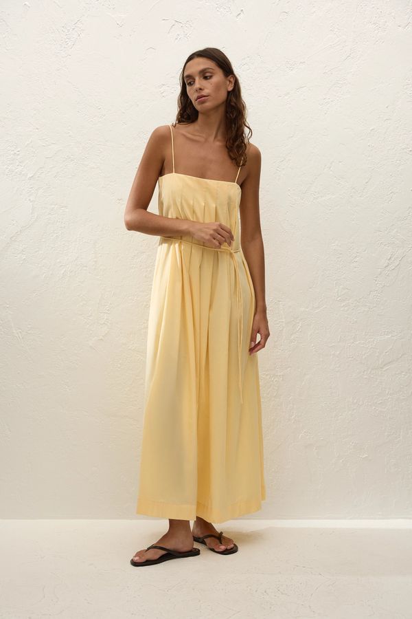 Lopez Midi Dress Banana - Final Sale
