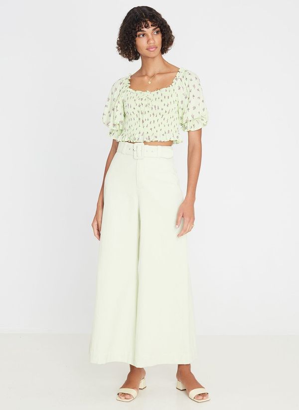 Isadora Top Luda Floral Lime - Final Sale