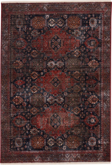 Jaipur Living Zefira Razia ZFA12 Navy/Red Area Rug