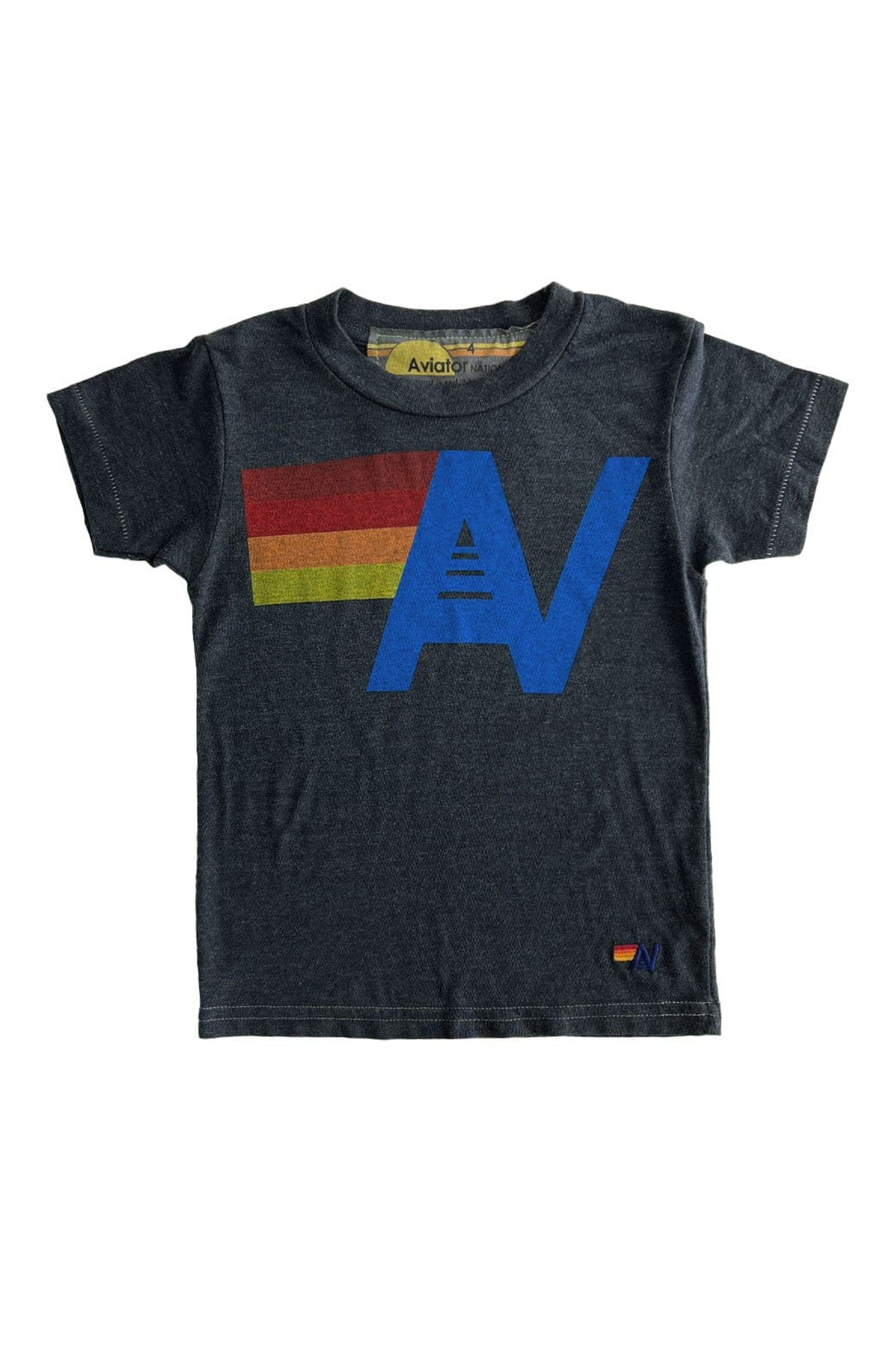 Aviator Nation Kids Charcoal Logo Tee - Premium Streetwear