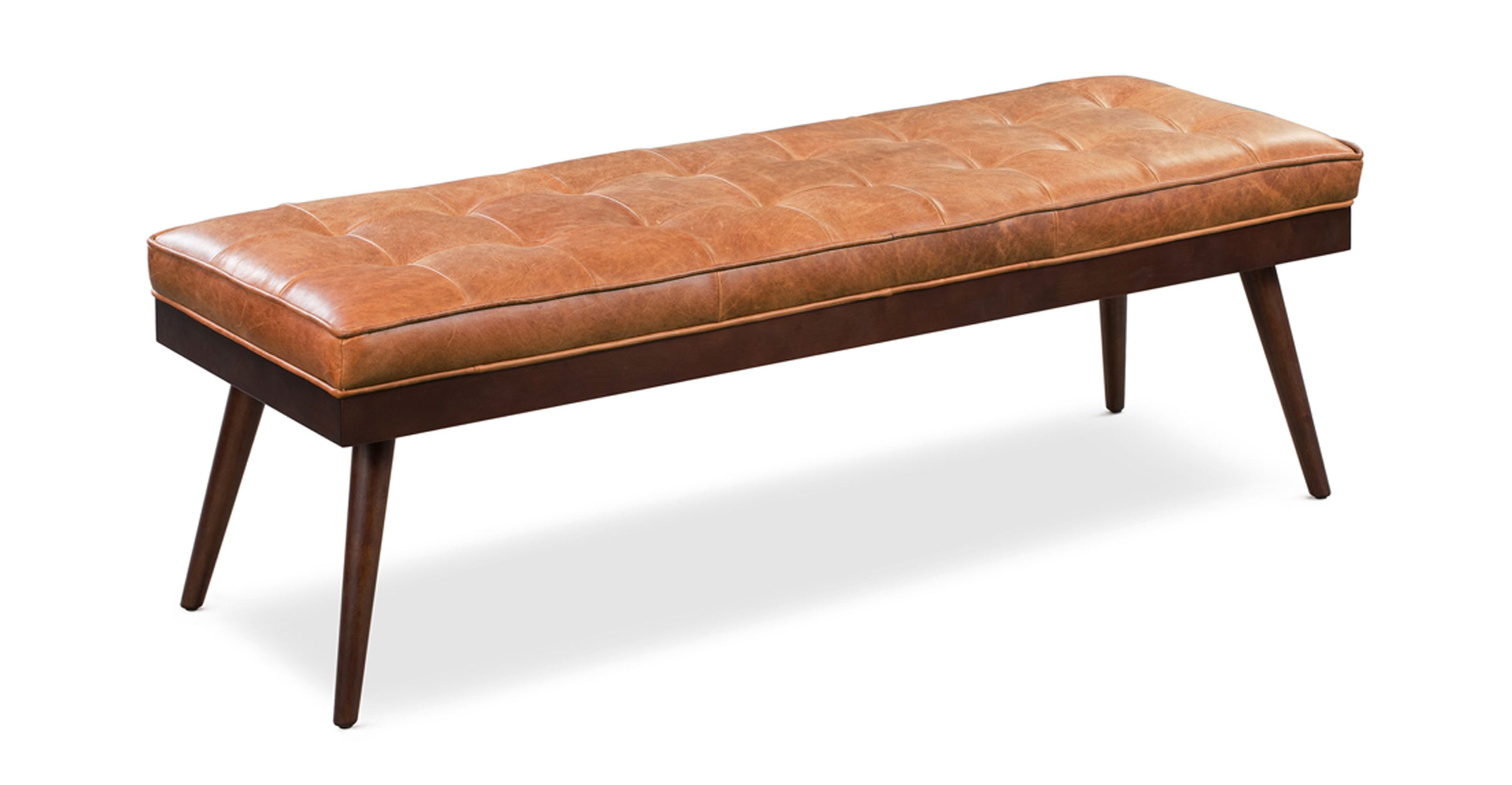 Luca Leather Bench - Modern Seating Furniture