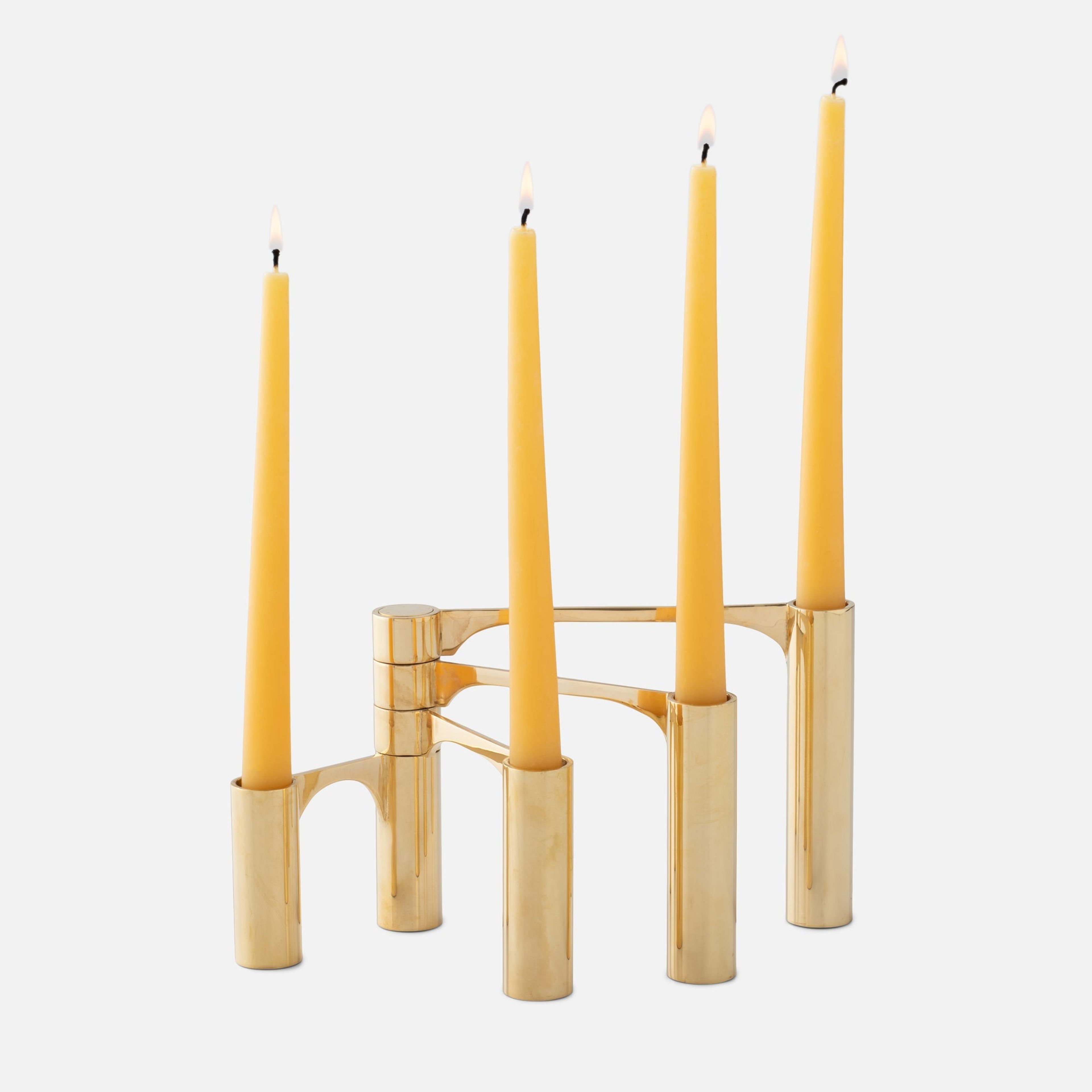 Adjustable Brass Swing Arm Candelabra | Elegant Home Lighting