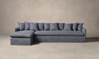 The Dune Sectional - Heritage Belgian Linen Lake