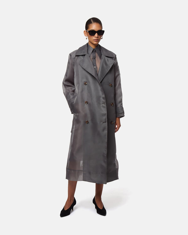 Lana Organza Trench Coat
