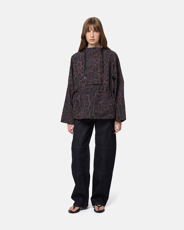 Sky Leopard Windbreaker