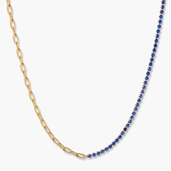 Isabella Mini Birthstone Tennis Necklace