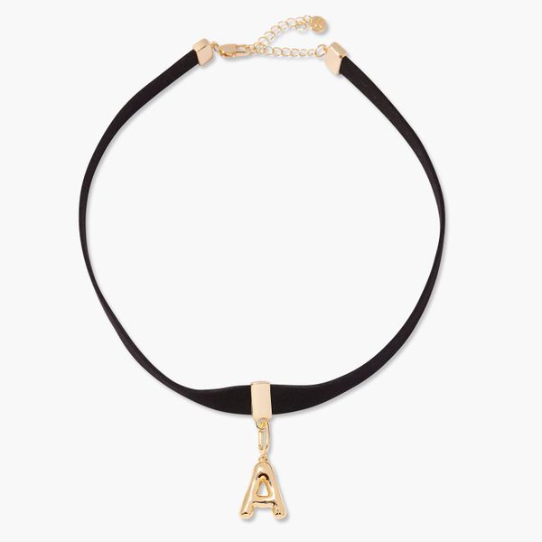 Samantha Initial Charm Choker