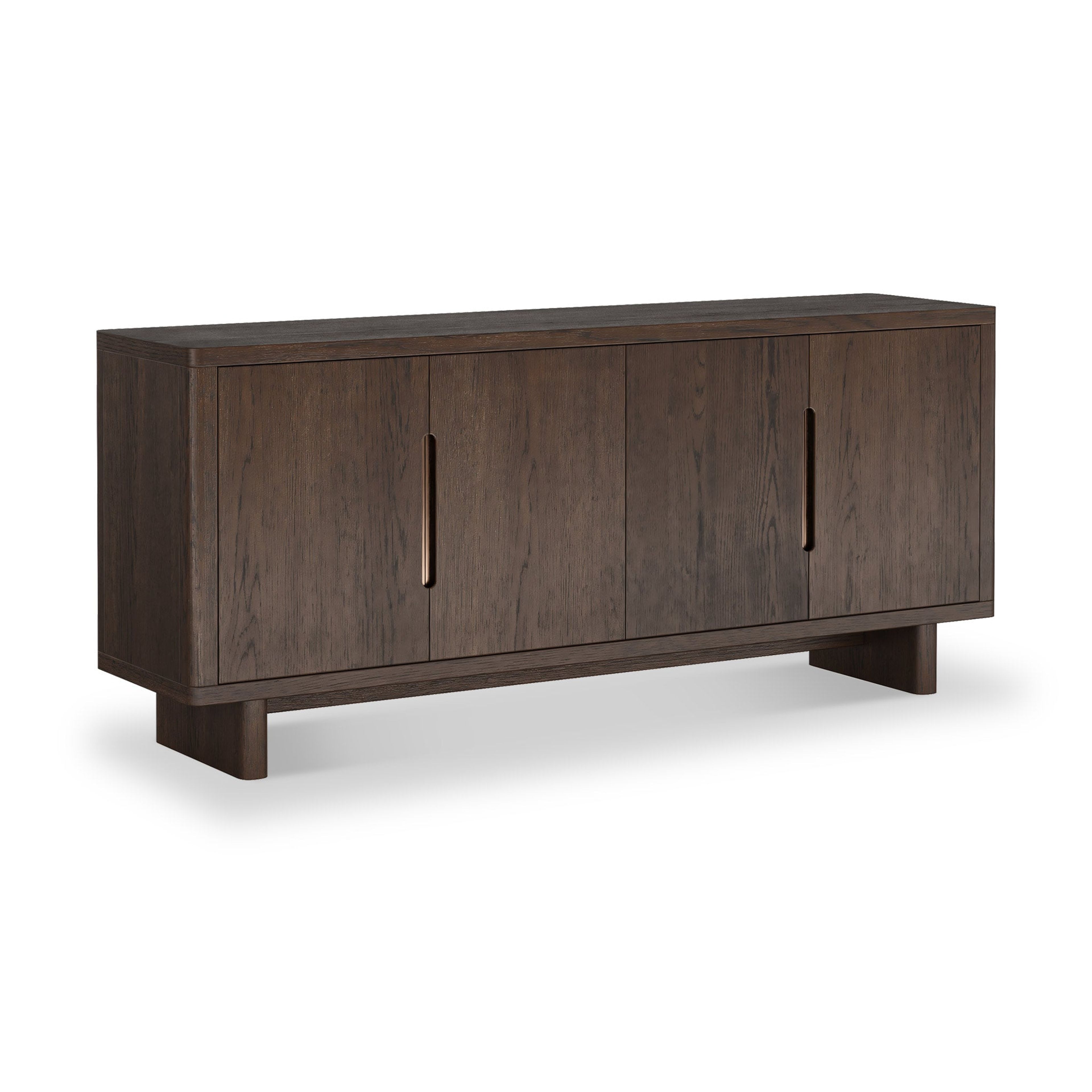 Mylor Oak Large 4-Door Sideboard - Stylish Storage Cabinet