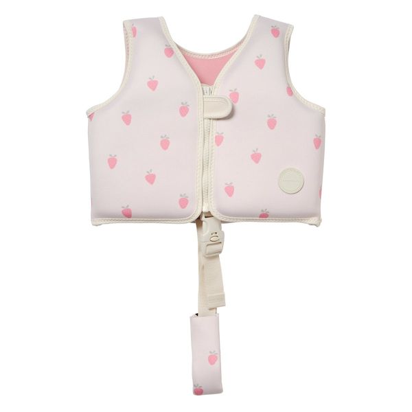 Kids Swim Vest 2-3 - Strawberry Sunshine Pink