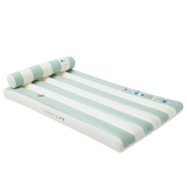 Luxe Lilo - Green Stripe