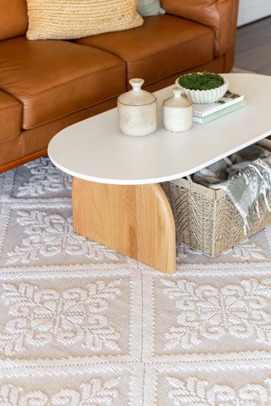 Designer "Crystal" Pure Wool Eco-friendly Handmade Elegant Rug