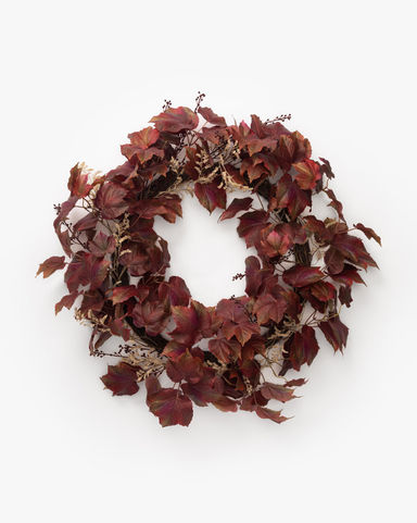Faux Autumn Grapevine Wreath