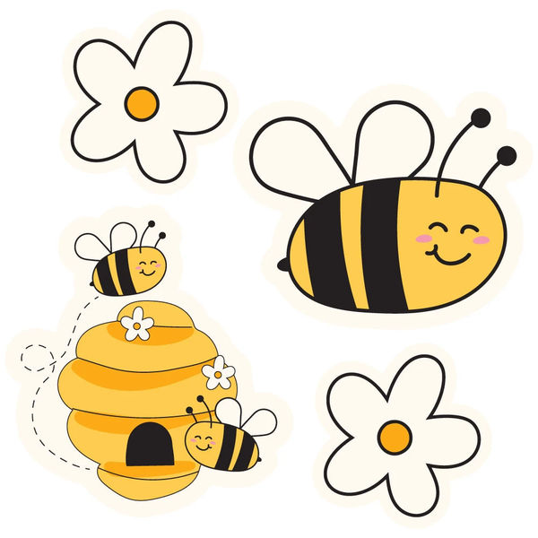 Bee Waterproof Stickers