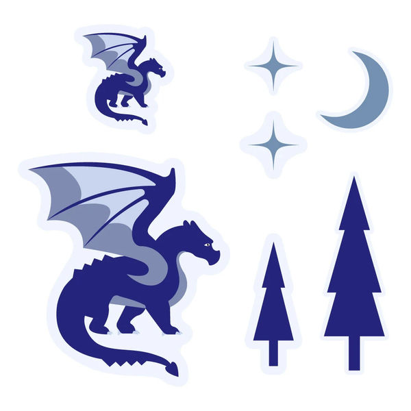 Dragon Waterproof Stickers