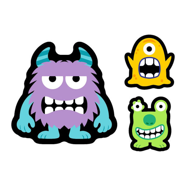 Monsters Waterproof Stickers