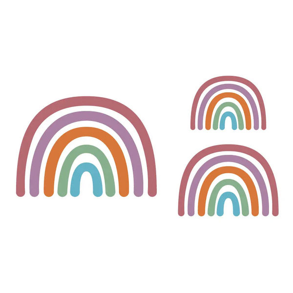 Neutral Rainbow Waterproof Stickers