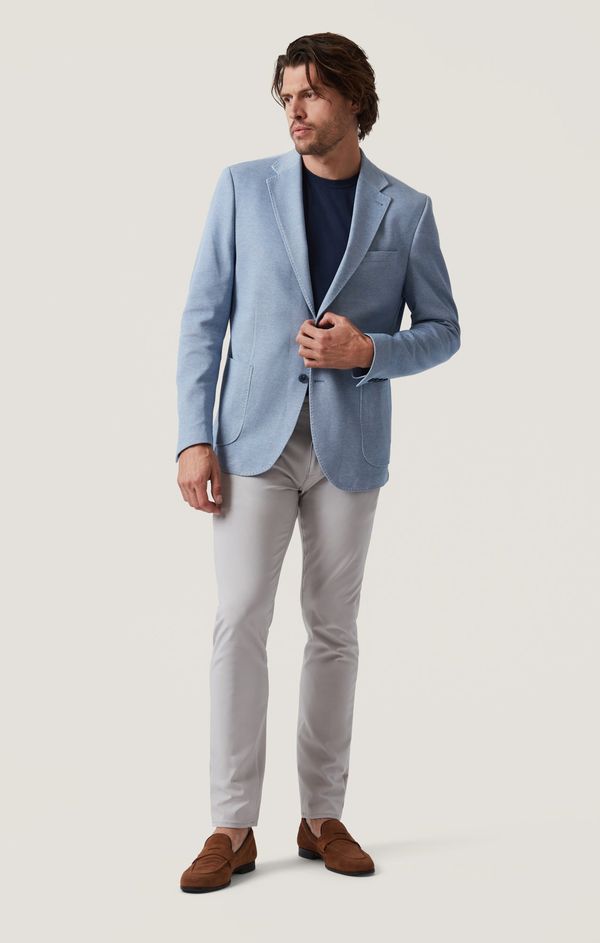 Verona Straight Leg Chino Pants In Grey Commuter Luxe