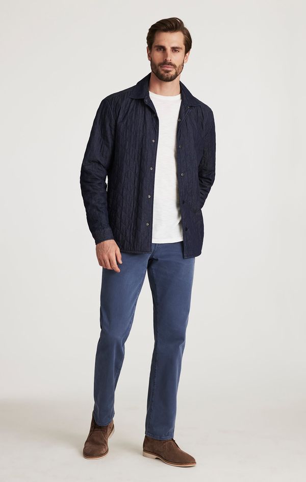 Charisma Relaxed Straight Pants in Blue Honeycomb