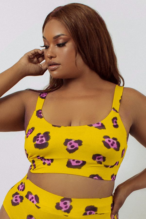 Kilo Brava Leopard Bamboo Crop Top