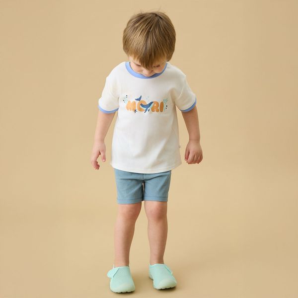 Whale Tales Tee & Ribbed Shorts Outfit