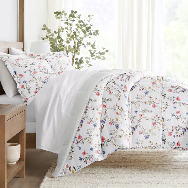 Meadow Floral Reversible Down-Alternative Comforter Set - Sale
