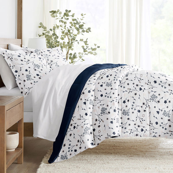 Forget Me Not Reversible Down-Alternative Comforter Set - Sale
