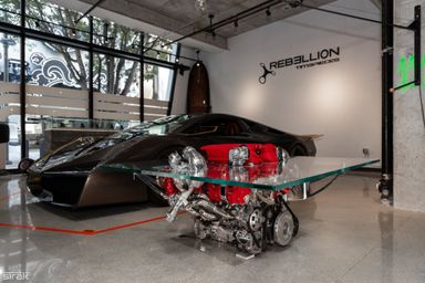 Ferrari 488 Challenge Engine Coffee Table