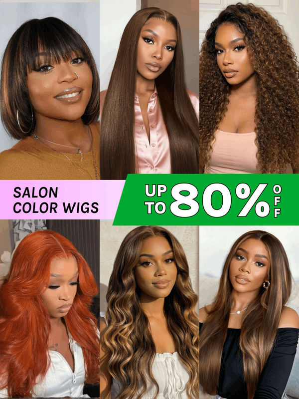 Flash Sale | Salon Color Wigs VIP Member 100% Human Hair Wig Bonus Sale Included Limted Stock Flash Sale