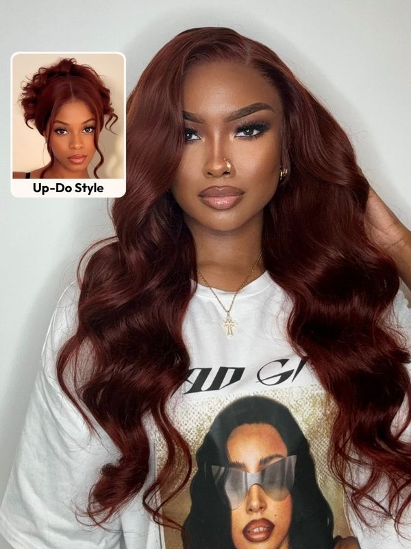 All 14"-18"= $79 | 13x4 Lace Front Reddish Brown 180% Density Wig Human Hair VIP Member Flash Sale