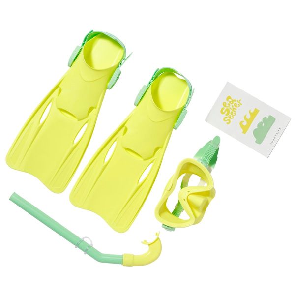 Kids Dive Set Medium - Sea Seeker Neon Yellow
