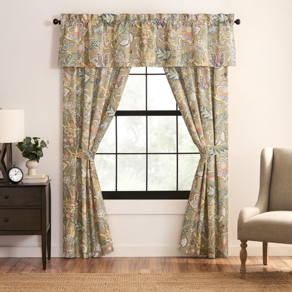 Belle Floral Window Panel Pair