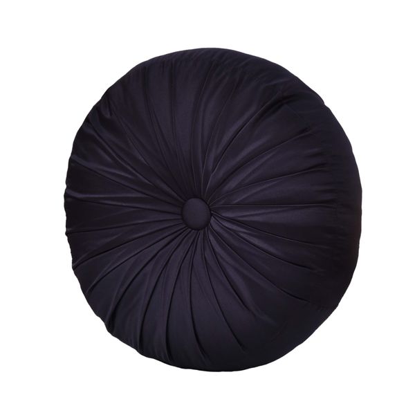 Carlisle Indigo Round Decorative Throw Pillow 15" x 15" - Final Sale