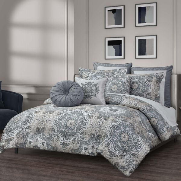 Lisbon Slate 3 Piece Comforter Set
