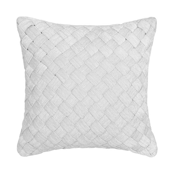 Queensbury Steel Blue Square Decorative Throw Pillow 18" x 18"