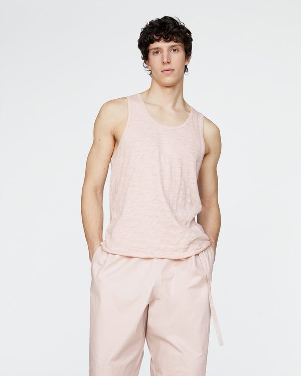 Slub Jersey Destroyed Tank - Faded Rose