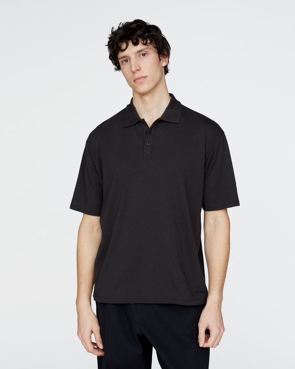 Heavyweight Jersey Polo - Black