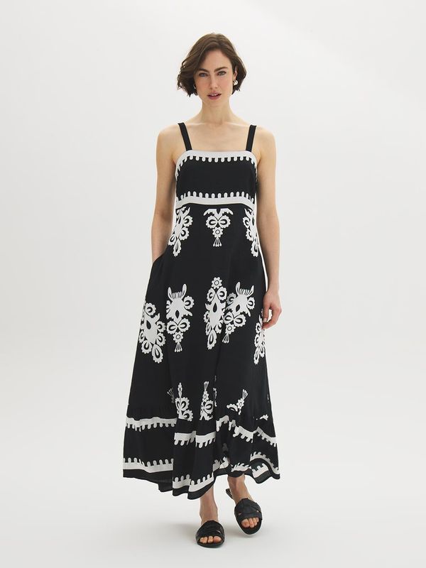 Printed Tiered Maxi Dress