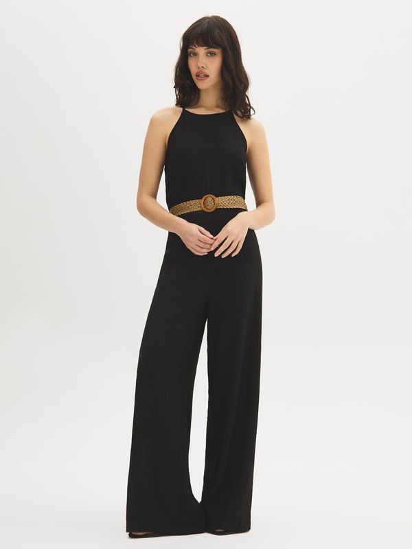 Halter Neck Wide-Leg Jumpsuit
