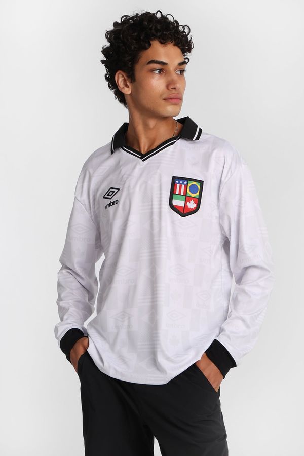 Umbro The World's Game Graphic Long Sleeve Polo Jersey