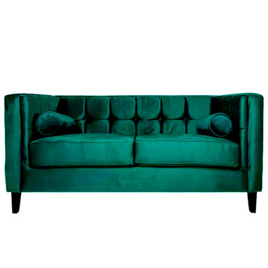 Sofá de 2 plazas terciopelo Tova - verde forest