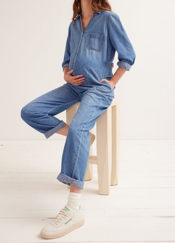 The Everyday Nursing Denim Jumpsuit