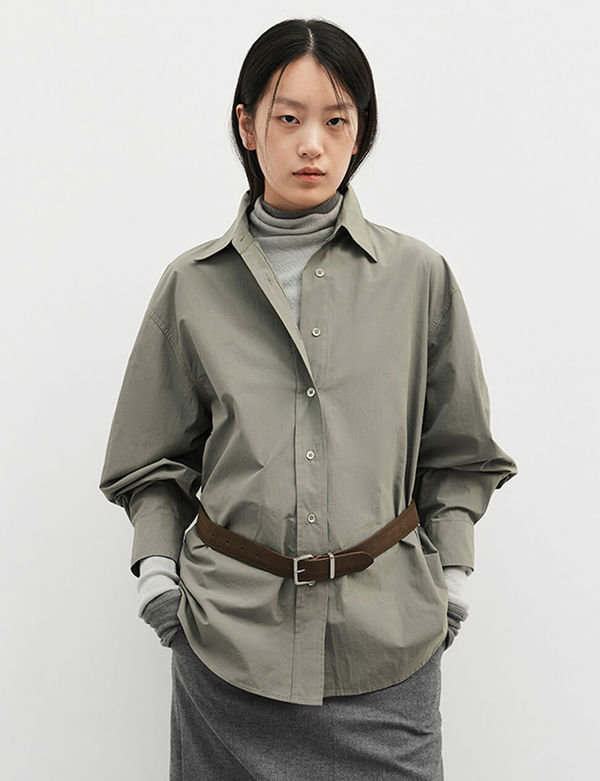 Sage Belted Shirt