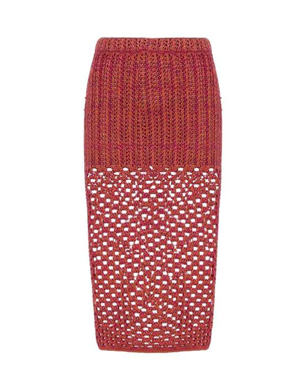 Knit Aria Midi Skirt (Final Sale) - Berry Burst