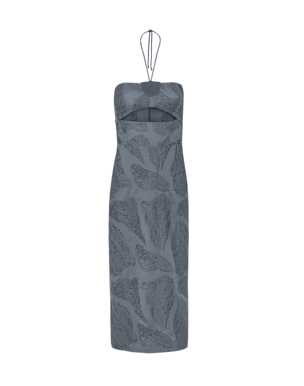 Yara Midi Dress - Embroidered West Coast