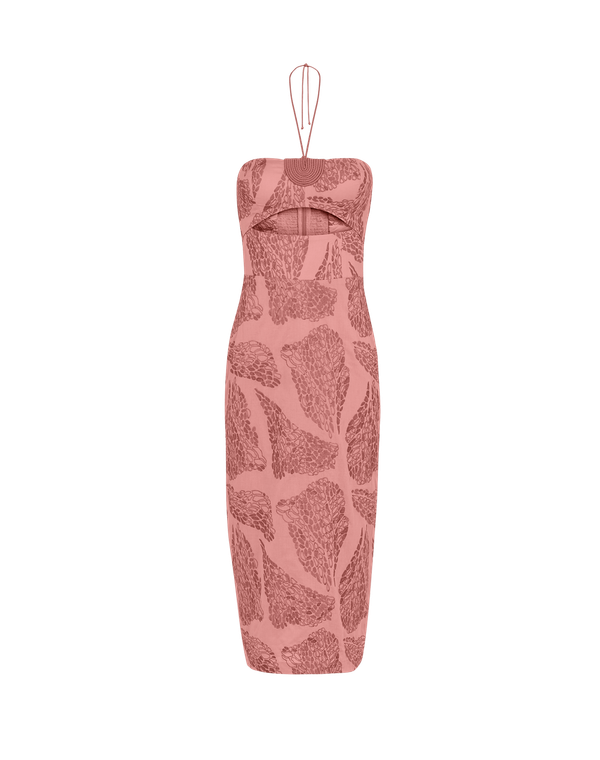 Yara Midi Dress - Embroidered Sweet Heart