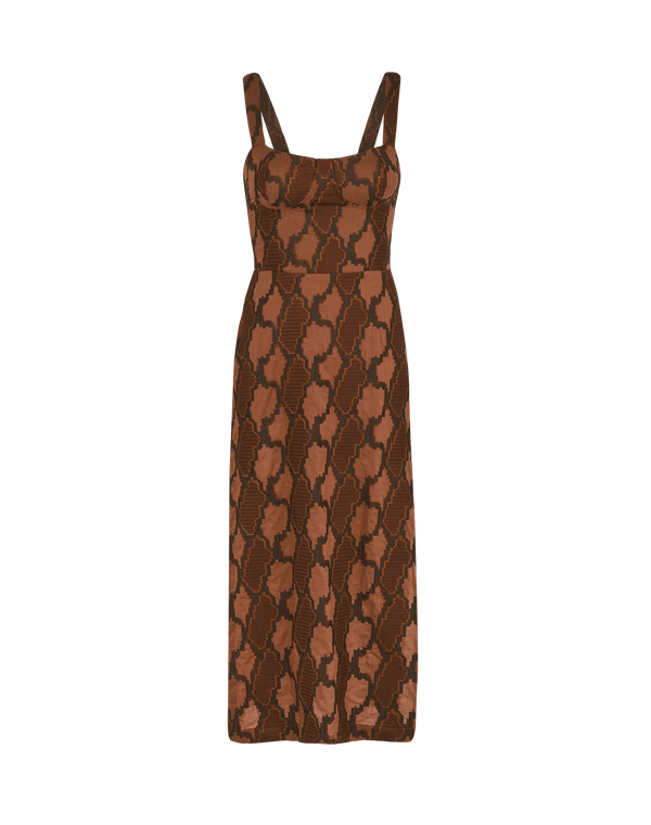 Coen Midi Dress - Embroidered Devotion