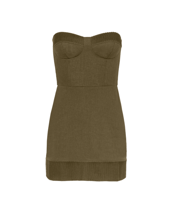 Mallorca Short Dress - Evergreen