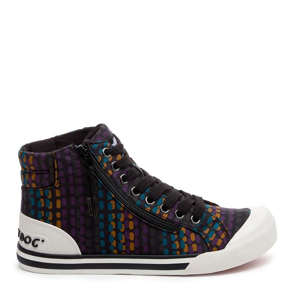 Jazzin Black Multi High-top Trainers