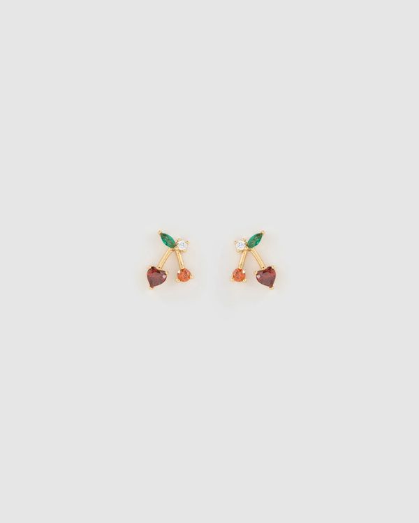 Cherry Bomb Stud Earrings